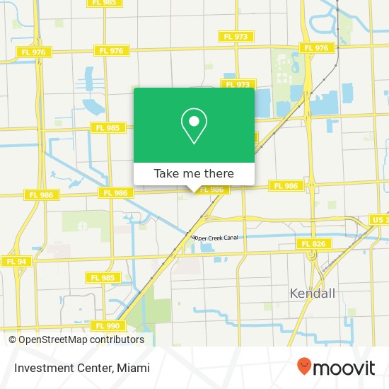 Investment Center map