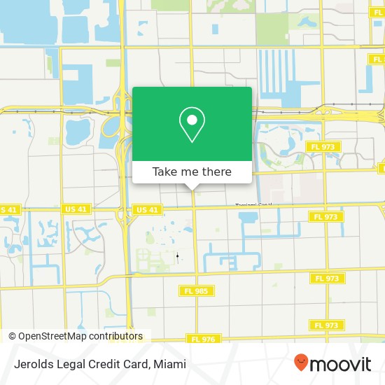 Jerolds Legal Credit Card map