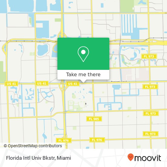 Florida Intl Univ Bkstr map