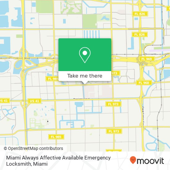 Mapa de Miami Always Affective Available Emergency Locksmith