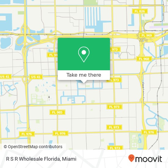 Mapa de R S R Wholesale Florida