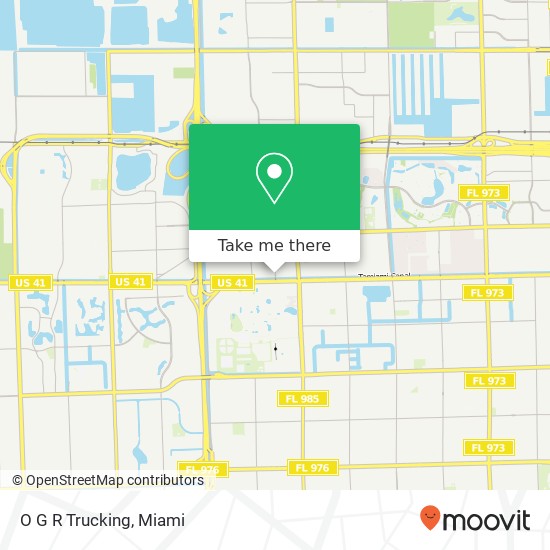 O G R Trucking map