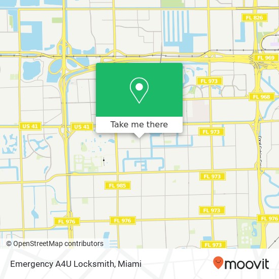 Emergency A4U Locksmith map