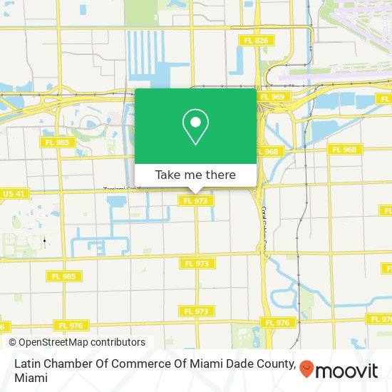 Mapa de Latin Chamber Of Commerce Of Miami Dade County