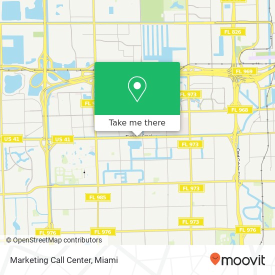Marketing Call Center map