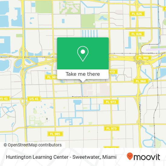 Huntington Learning Center - Sweetwater, map