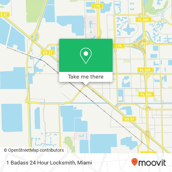 1 Badass 24 Hour Locksmith map