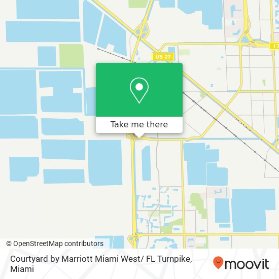 Mapa de Courtyard by Marriott Miami West/ FL Turnpike