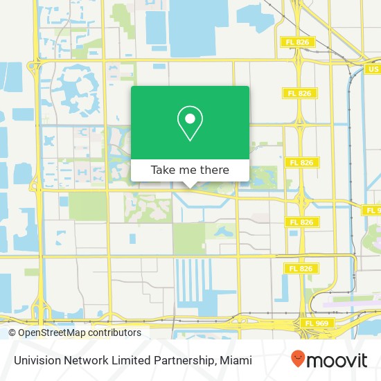 Mapa de Univision Network Limited Partnership