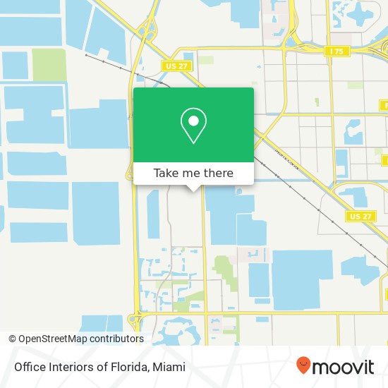 Office Interiors of Florida map