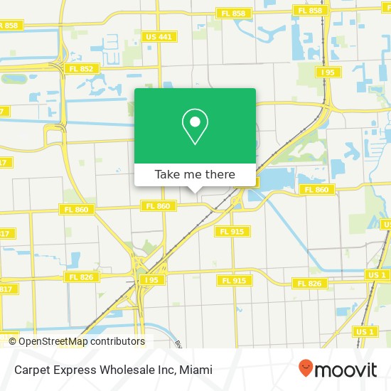 Mapa de Carpet Express Wholesale Inc