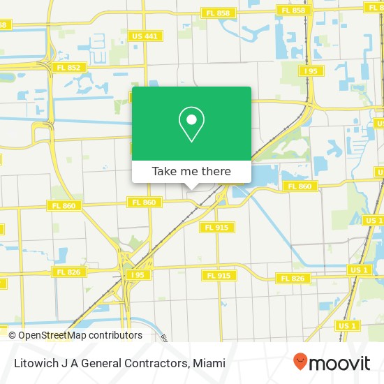 Litowich J A General Contractors map