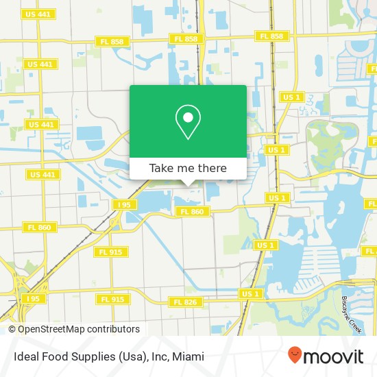 Mapa de Ideal Food Supplies (Usa), Inc