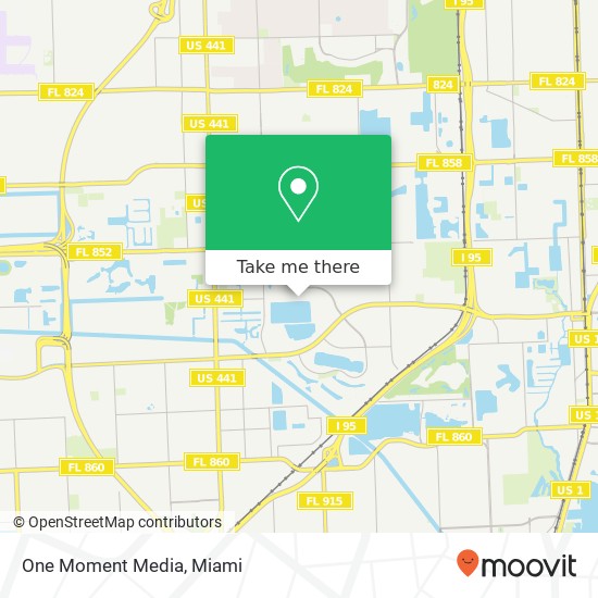 Mapa de One Moment Media