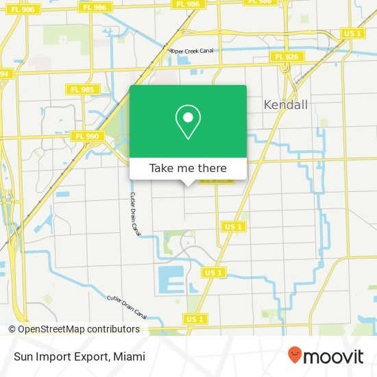 Mapa de Sun Import Export