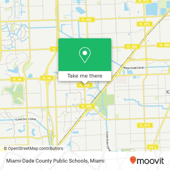 Miami-Dade County Public Schools map