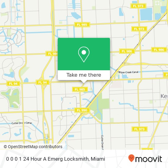 Mapa de 0 0 0 1 24 Hour A Emerg Locksmith