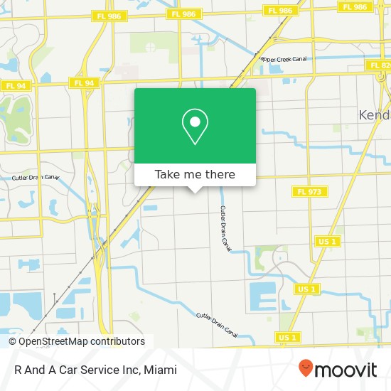 R And A Car Service Inc map