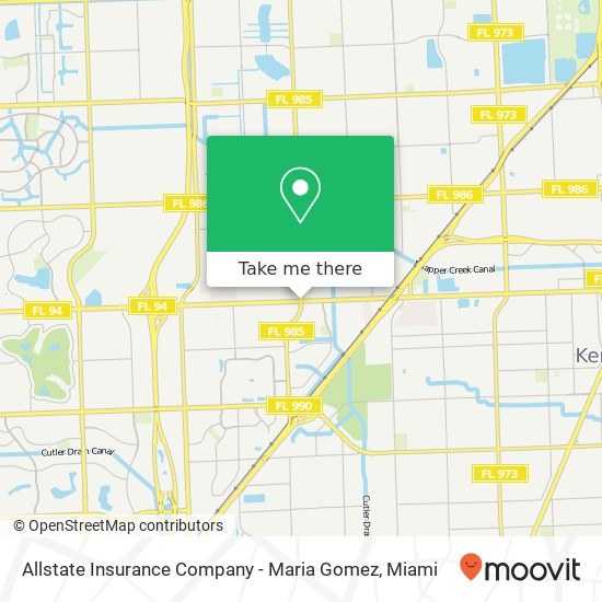 Allstate Insurance Company - Maria Gomez map