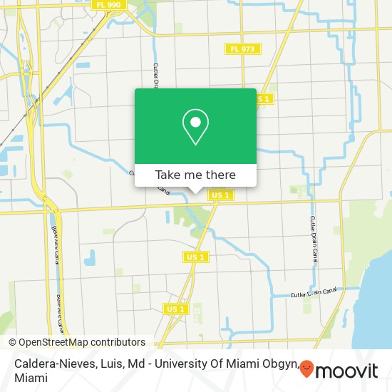 Mapa de Caldera-Nieves, Luis, Md - University Of Miami Obgyn