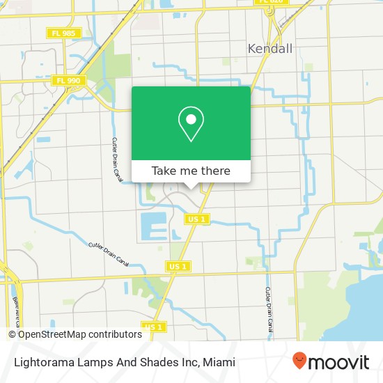 Lightorama Lamps And Shades Inc map