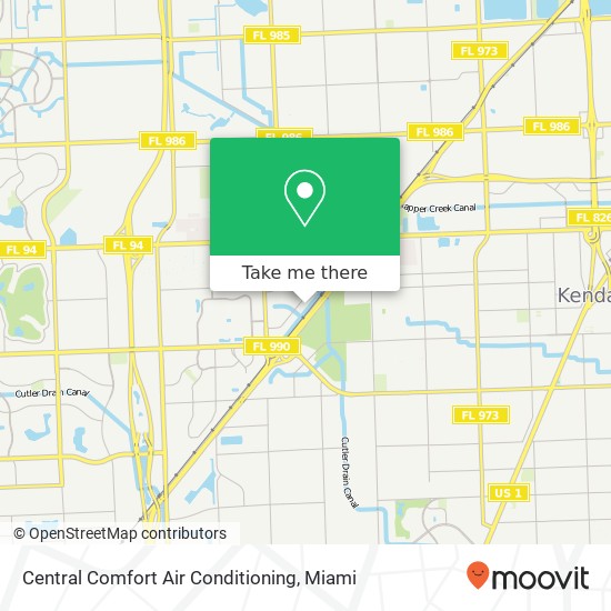 Mapa de Central Comfort Air Conditioning