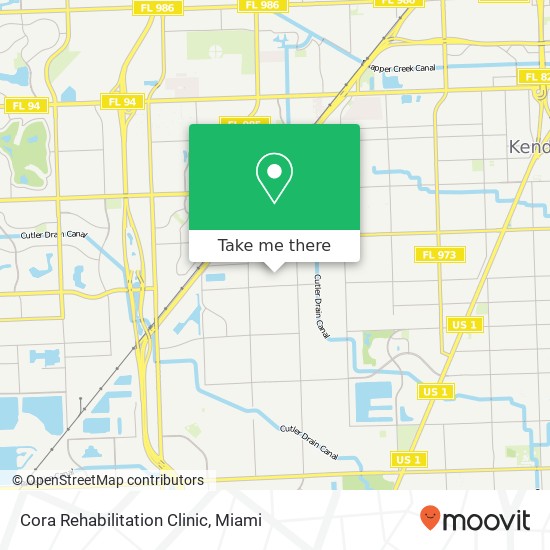 Mapa de Cora Rehabilitation Clinic