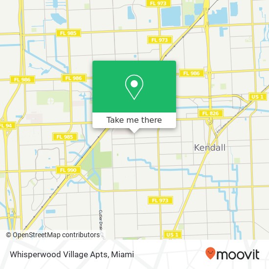 Mapa de Whisperwood Village Apts