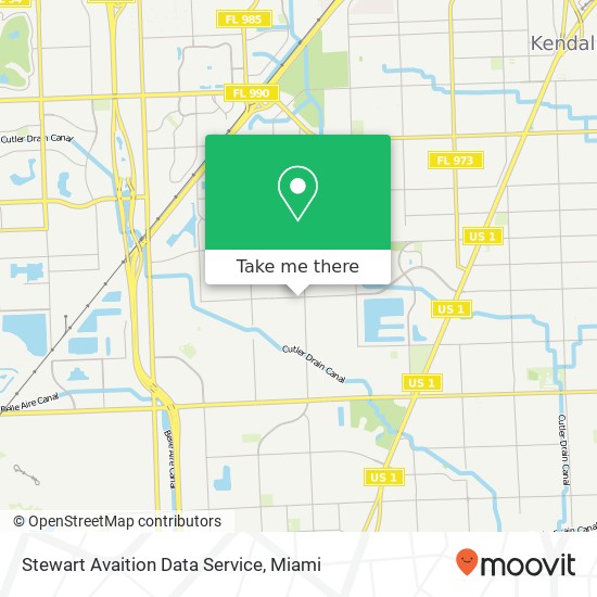 Mapa de Stewart Avaition Data Service