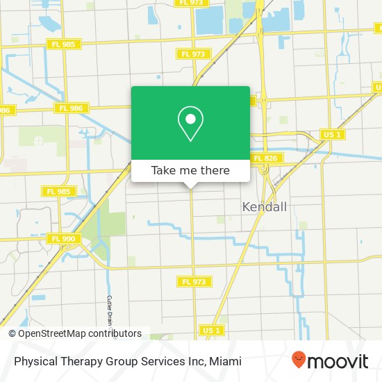Mapa de Physical Therapy Group Services Inc