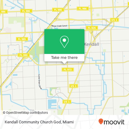Kendall Community Church God map