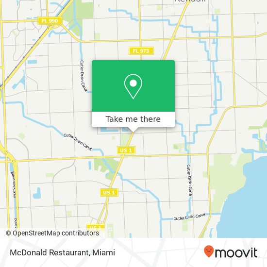 McDonald Restaurant map