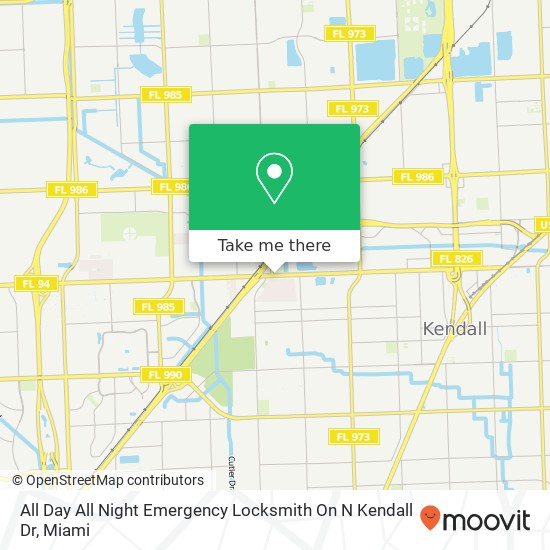 All Day All Night Emergency Locksmith On N Kendall Dr map