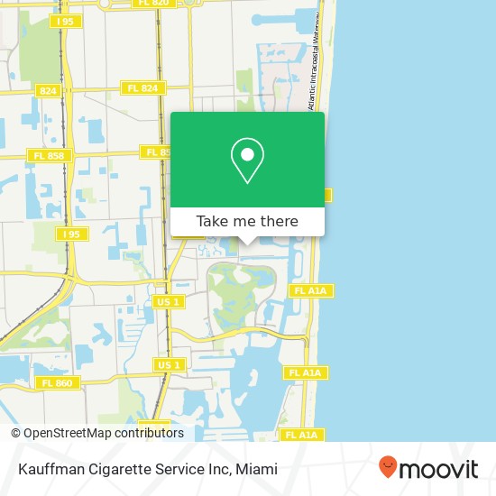 Kauffman Cigarette Service Inc map