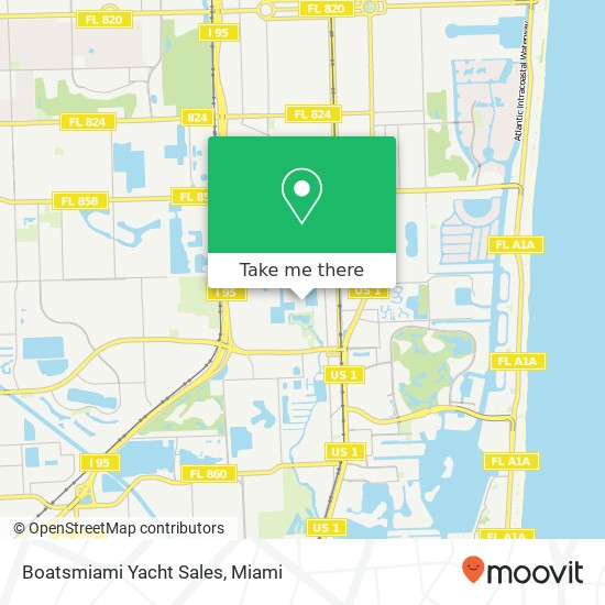 Mapa de Boatsmiami Yacht Sales