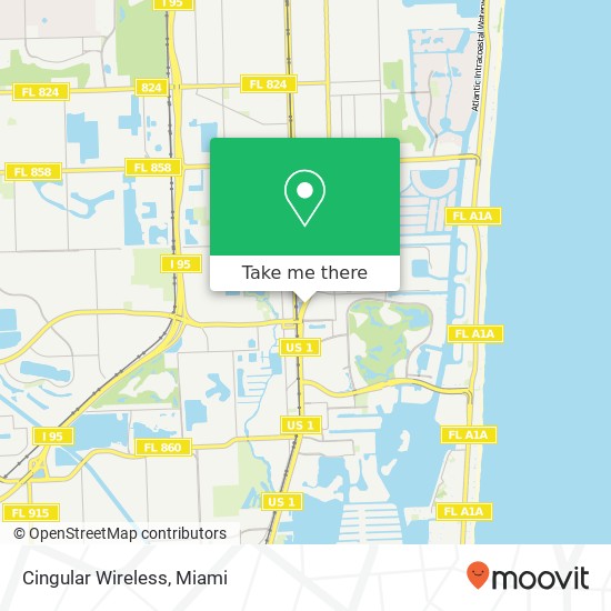 Mapa de Cingular Wireless