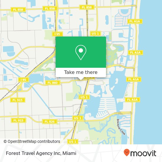 Mapa de Forest Travel Agency Inc