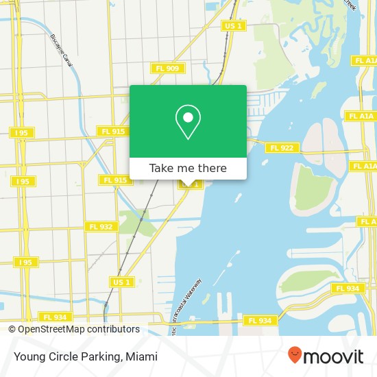 Young Circle Parking map