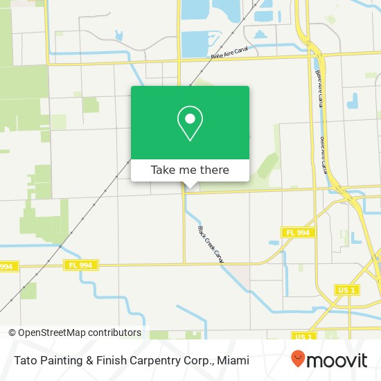 Mapa de Tato Painting & Finish Carpentry Corp.