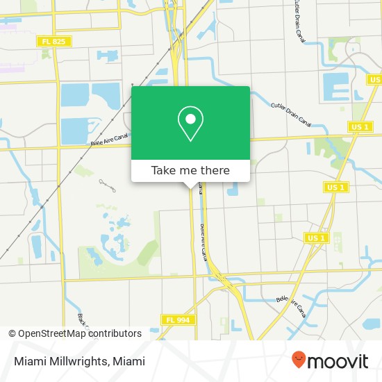 Miami Millwrights map