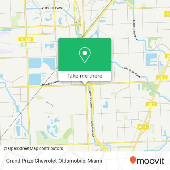 Grand Prize Chevrolet-Oldsmobile map