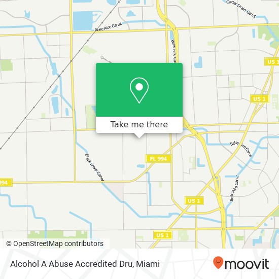 Alcohol A Abuse Accredited Dru map