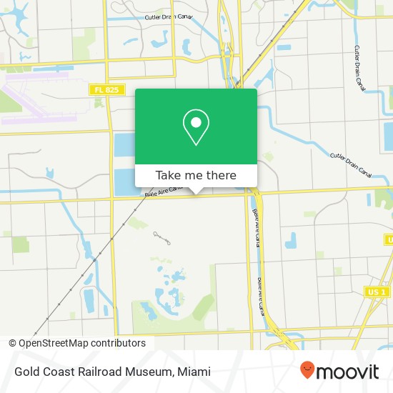 Mapa de Gold Coast Railroad Museum