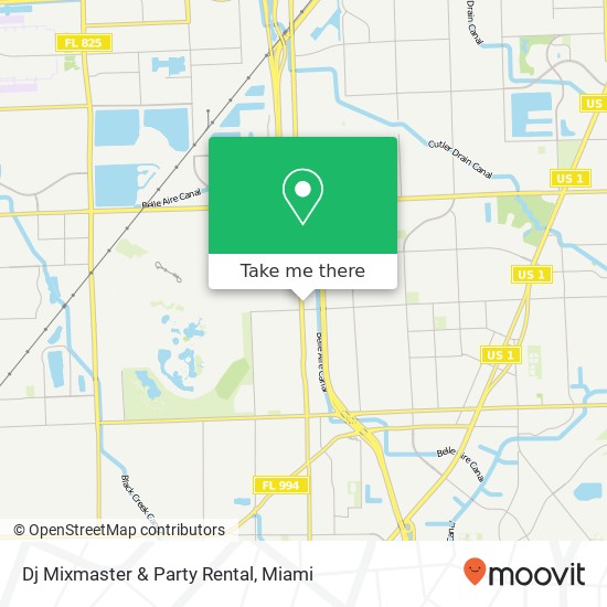 Dj Mixmaster & Party Rental map