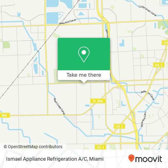 Ismael Appliance Refrigeration A / C map