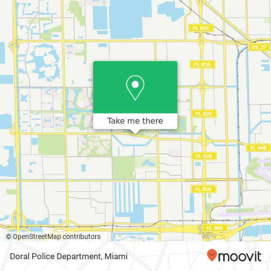 Doral Police Department map