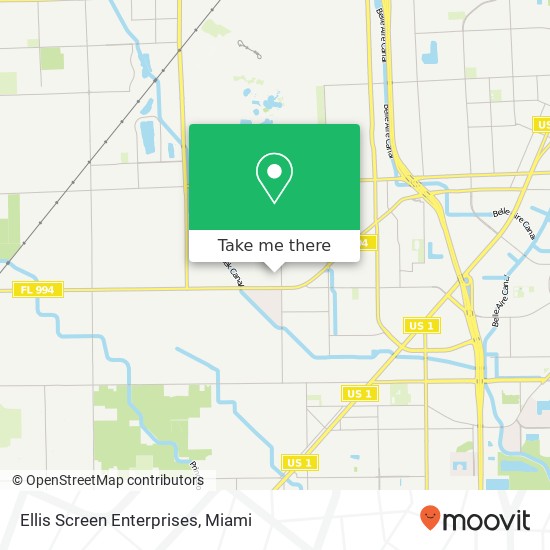 Ellis Screen Enterprises map