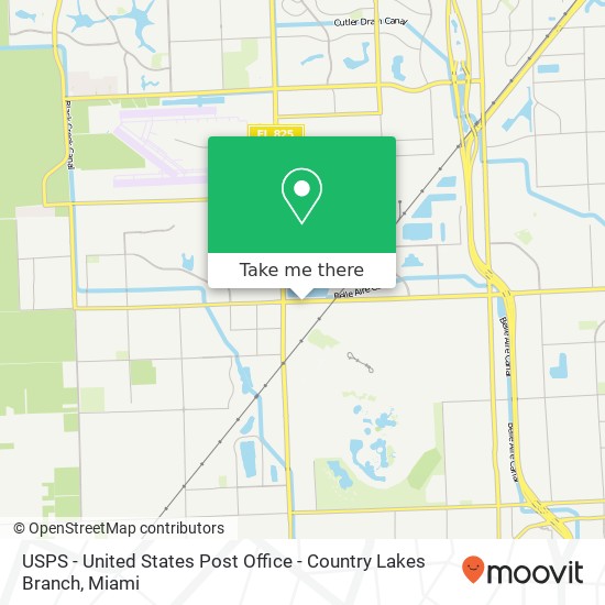 Mapa de USPS - United States Post Office - Country Lakes Branch