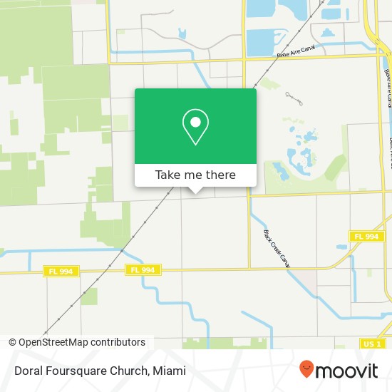 Doral Foursquare Church map