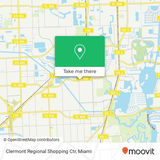 Clermont Regional Shopping Ctr map